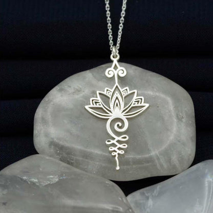 Mythstone Lotus Luck Wealth Necklace Pendant