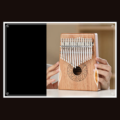 Mythstone Kalimba 17/21 Keys Thumb Piano Lotus Design Portable Finger Piano