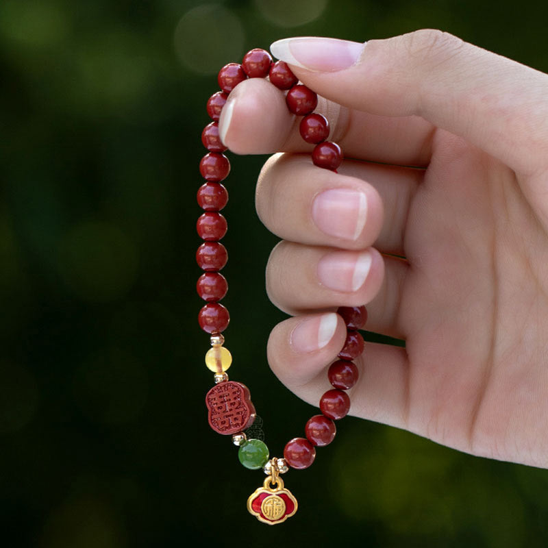 Mythstone Cinnabar Happiness Calm Bracelet