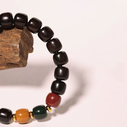 Mythstone Ebony Wood Rosewood Peace Balance Bracelet