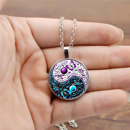 Mythstone Yin Yang Chain Balance Necklace Pendant