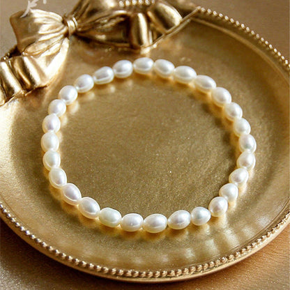 Mythstone Natural Pearl Healing Beaded Bracelet