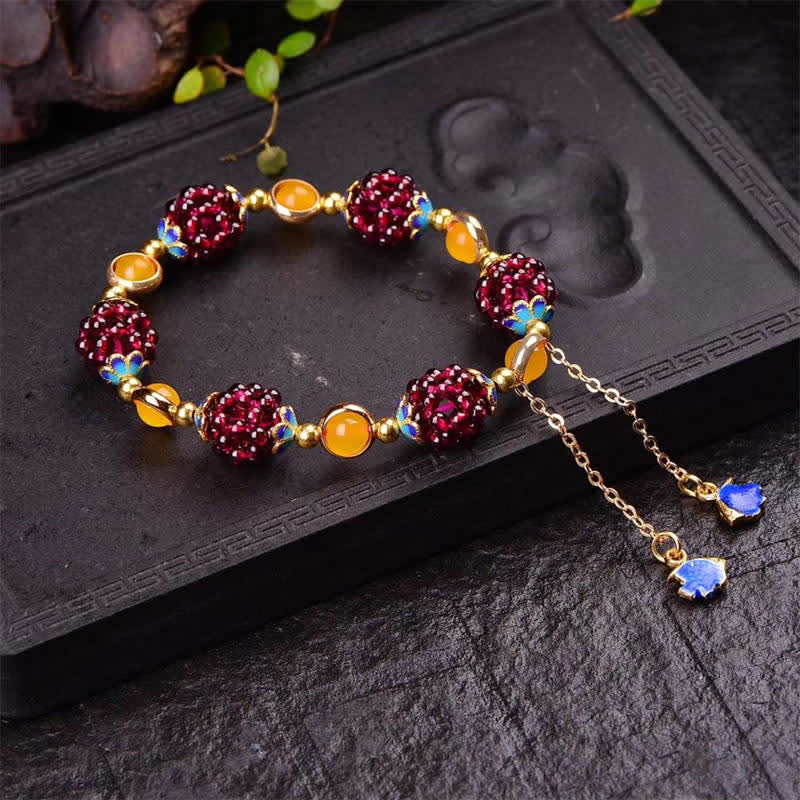 Mythstone Tibetan Garnet Calm Bracelet