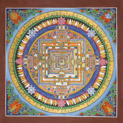 Mythstone Tibetan Thangka Painting Blessing Handmade Decoration