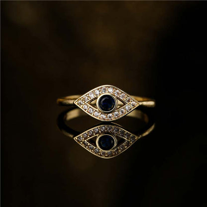 Mythstone Evil Eye Protection Blessing Copper Ring