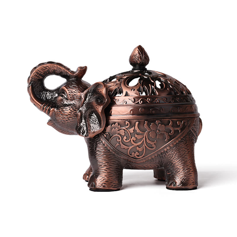 Mythstone Elephant Alloy Incense Holder Home Decoration Incense Burner