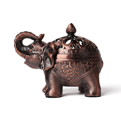 Mythstone Elephant Alloy Incense Holder Home Decoration Incense Burner