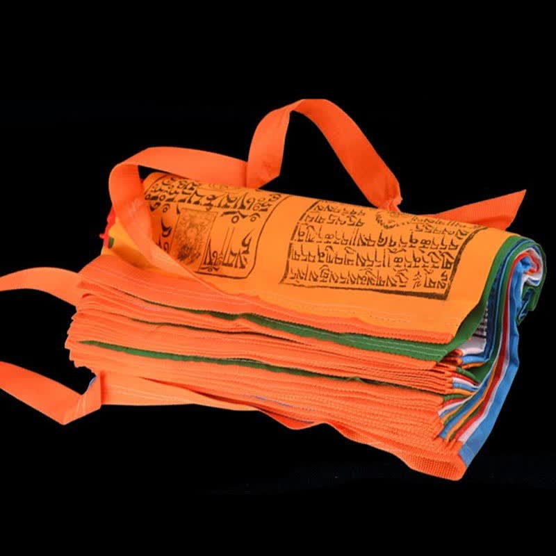 Mythstone Tibetan 5 Colors Windhorse Scriptures Auspicious Outdoor Prayer Flag