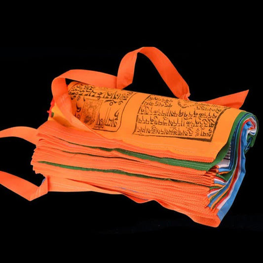 Mythstone Tibetan 5 Colors Windhorse Scriptures Auspicious Outdoor Prayer Flag