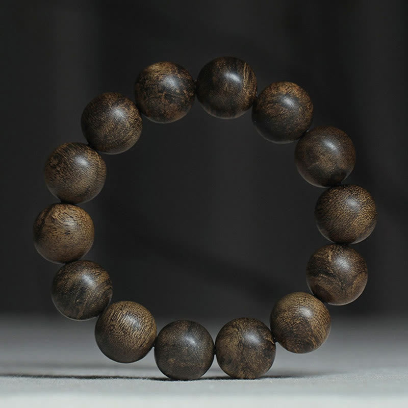 Mythstone Nine Points Sinking Water Vietnam Hoi An Agarwood Peace Strength Bracelet