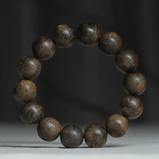 Mythstone Nine Points Sinking Water Vietnam Hoi An Agarwood Peace Strength Bracelet