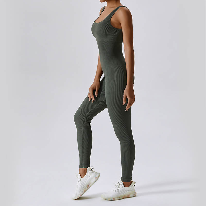 Mythstone Seamless High Stretch Jumpsuit Sports Fitness Yoga Women Bodysuit