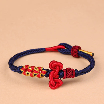 Mythstone Handmade Wenchang Knot Luck Strength Braided Rope Bracelet