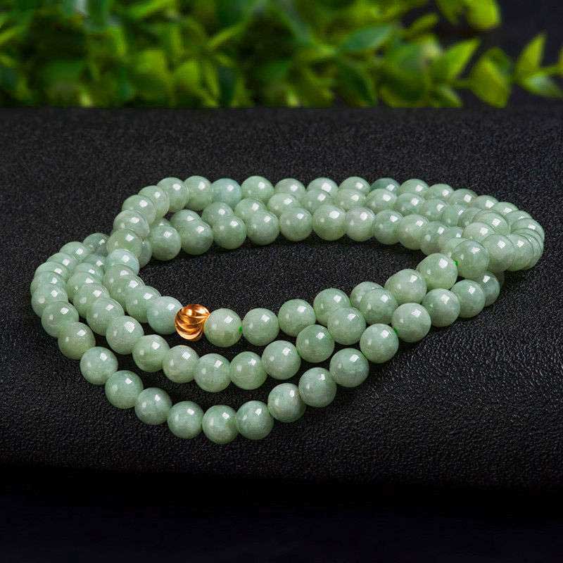 Pulsera Mala de la suerte con 108 cuentas de jade