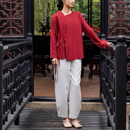 Mythstone Long Sleeve Jacket Shirt Top Wide Leg Pants Zen Tai Chi Yoga Meditation Clothing