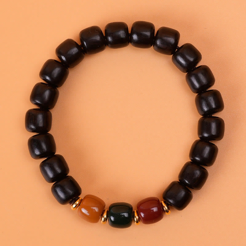 Mythstone Ebony Wood Rosewood Peace Balance Bracelet