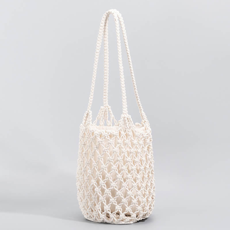 Mythstone Hand-woven Cotton Thread Shoulder Bag Handbags