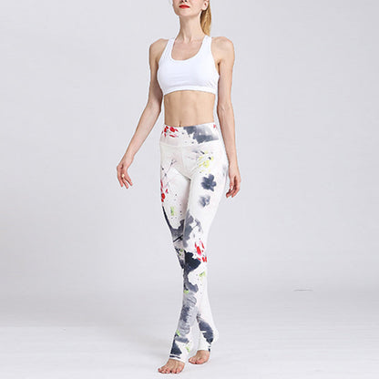 Mythstone Lotus Flower Print Design Pants Sports Fitness Yoga Leggings Women's Yoga Pants