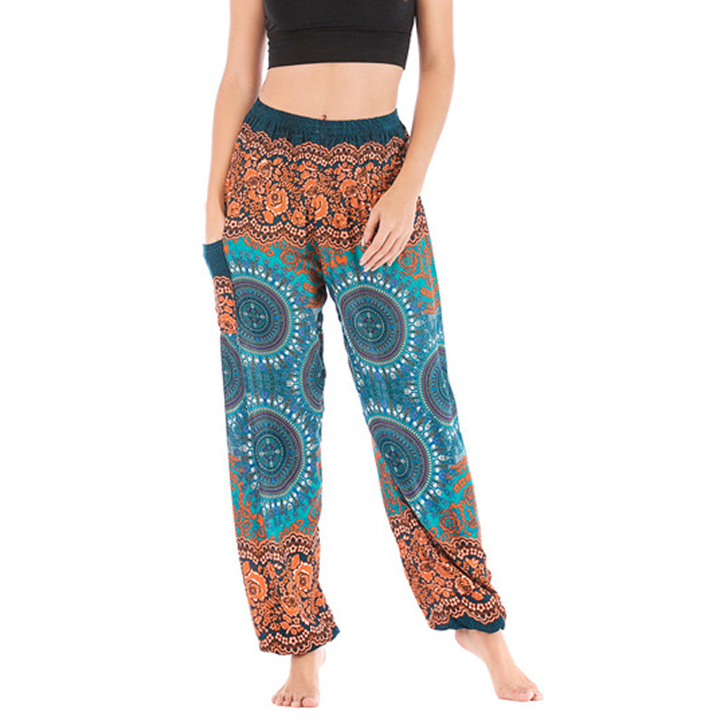 Mythstone Boho Loose Harem Trousers Women's Yoga Pants