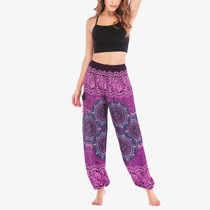 Mythstone Boho Loose Harem Trousers Women's Yoga Pants