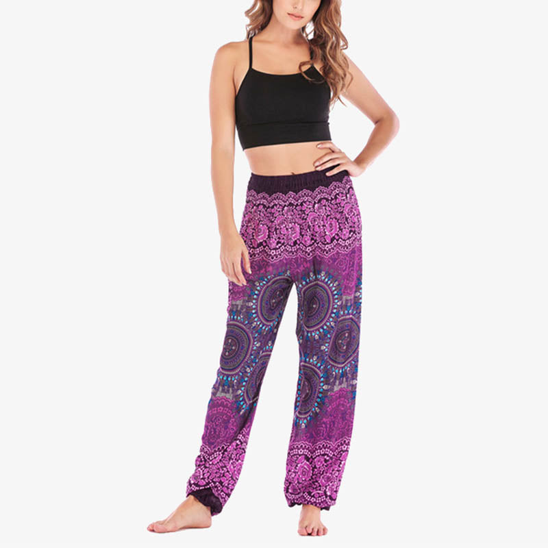 Mythstone Boho Loose Harem Trousers Women's Yoga Pants