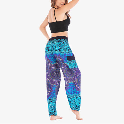 Mythstone Boho Loose Harem Trousers Women's Yoga Pants