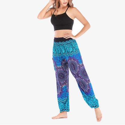 Mythstone Boho Loose Harem Trousers Women's Yoga Pants