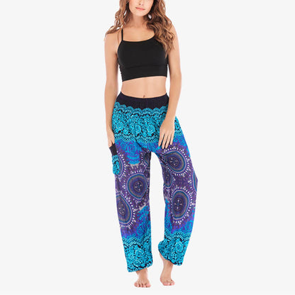 Mythstone Boho Loose Harem Trousers Women's Yoga Pants