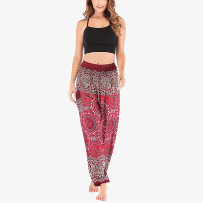 Mythstone Boho Loose Harem Trousers Women's Yoga Pants