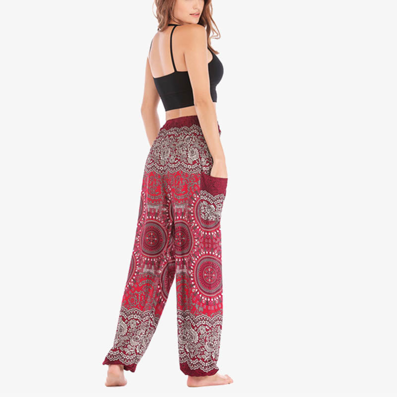 Mythstone Boho Loose Harem Trousers Women's Yoga Pants