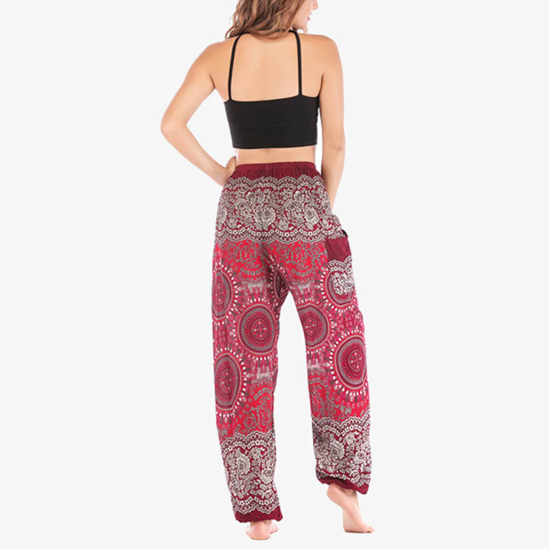 Mythstone Boho Loose Harem Trousers Women's Yoga Pants