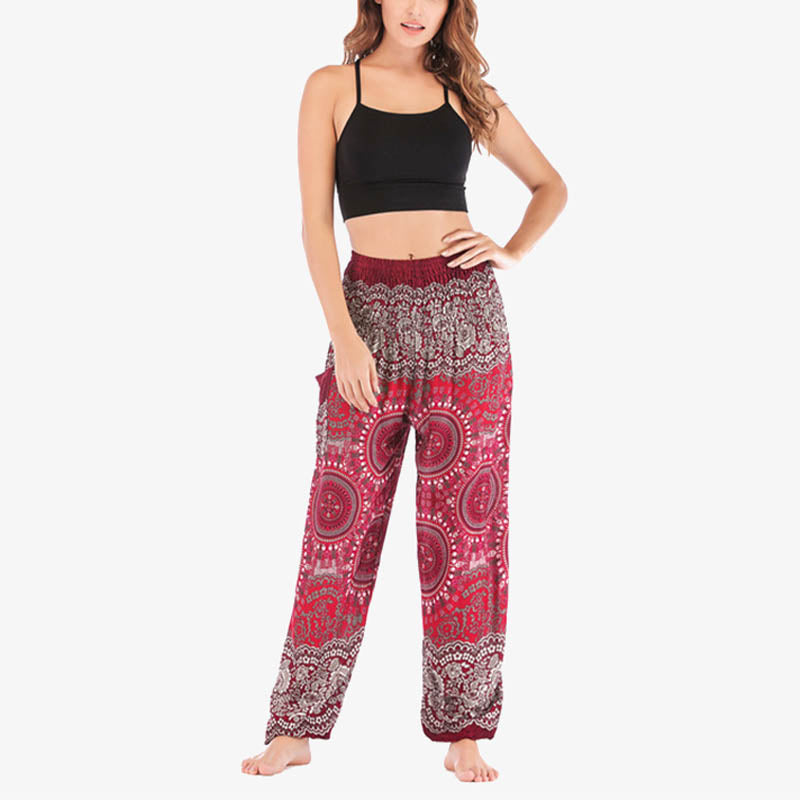 Mythstone Boho Loose Harem Trousers Women's Yoga Pants