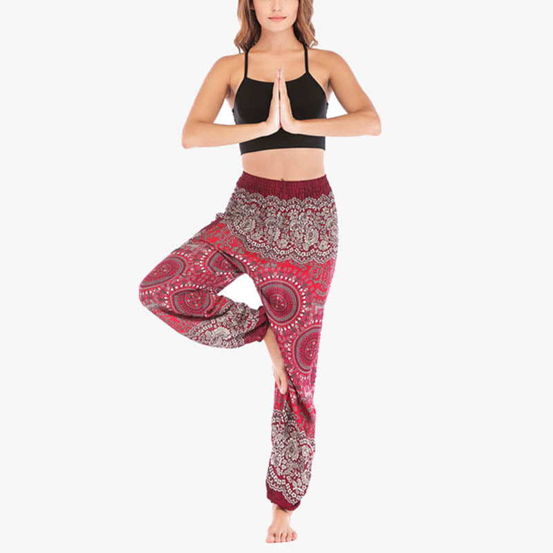 Mythstone Boho Loose Harem Trousers Women's Yoga Pants