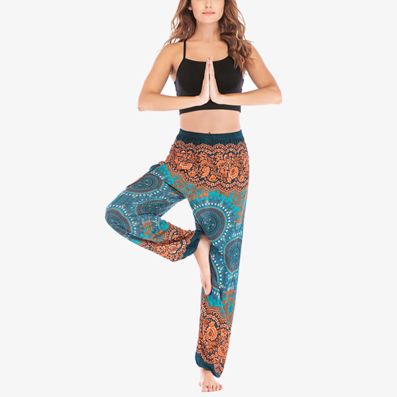 Mythstone Boho Loose Harem Trousers Women's Yoga Pants