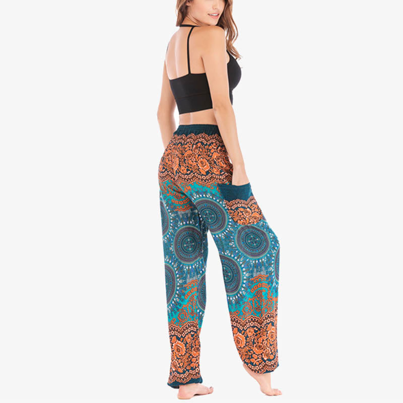 Mythstone Boho Loose Harem Trousers Women's Yoga Pants