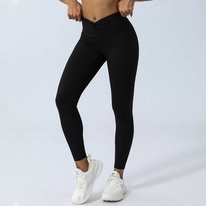 Mythstone Women Workout Long Sleeve Crisscross Backless Top Tee Leggings Sports Fitness Yoga Outfit