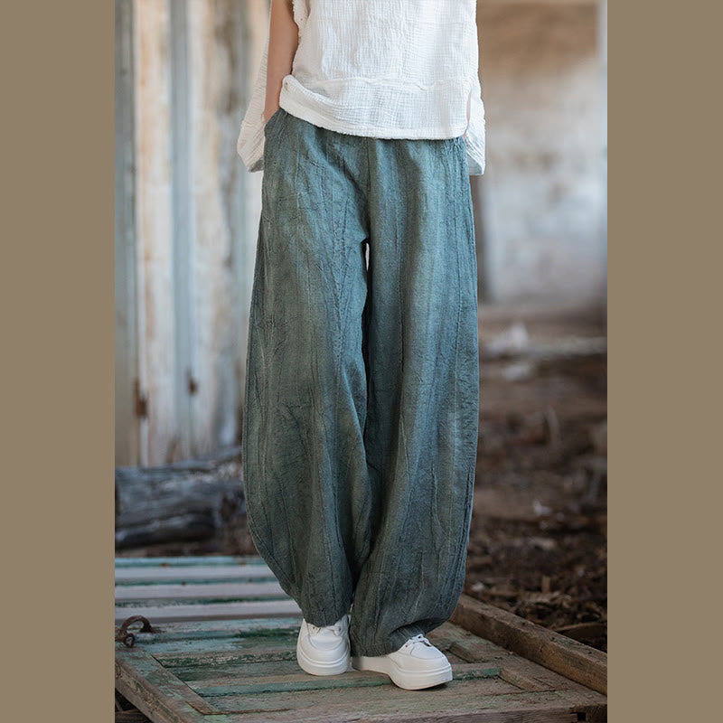 Pantalones harén con efecto tie-dye retro de Mythstone, pantalones de yoga casuales para mujer con bolsillos