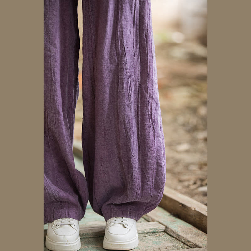 Pantalones harén con efecto tie-dye retro de Mythstone, pantalones de yoga casuales para mujer con bolsillos