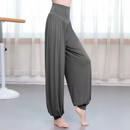 Mythstone Plain Color Loose Modal Yoga Dance Harem Pants