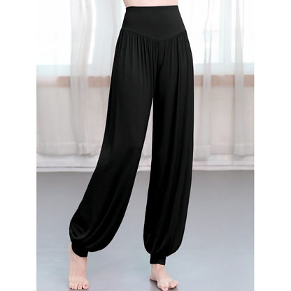 Mythstone Plain Color Loose Modal Yoga Dance Harem Pants