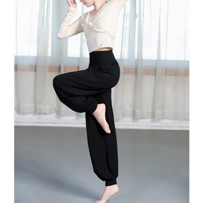 Mythstone Plain Color Loose Modal Yoga Dance Harem Pants