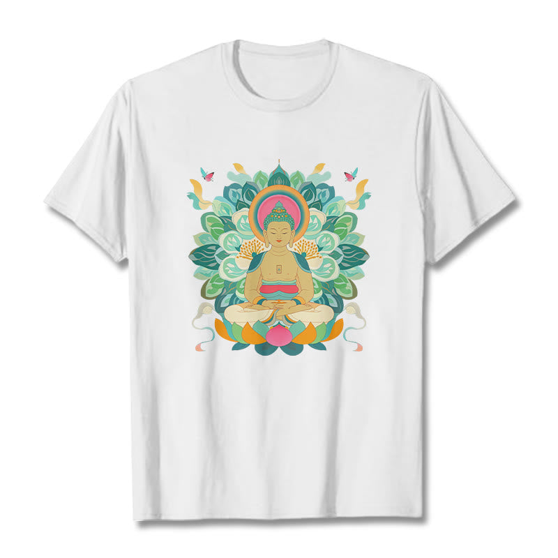 Mythstone Butterfly Lotus Buddha-Inspired Tee T-shirt