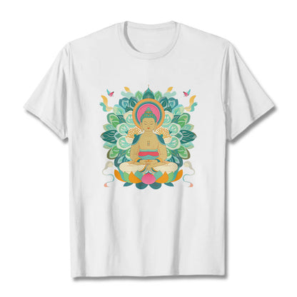 Mythstone Butterfly Lotus Buddha-Inspired Tee T-shirt