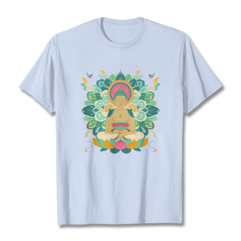 Mythstone Butterfly Lotus Buddha-Inspired Tee T-shirt