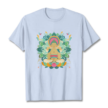 Mythstone Butterfly Lotus Buddha-Inspired Tee T-shirt