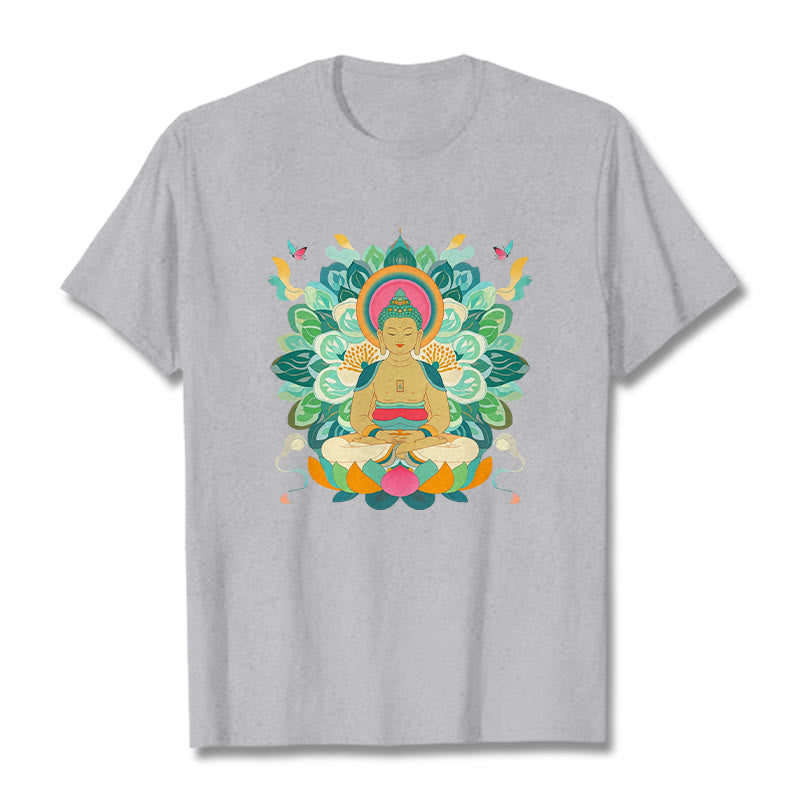 Mythstone Butterfly Lotus Buddha-Inspired Tee T-shirt