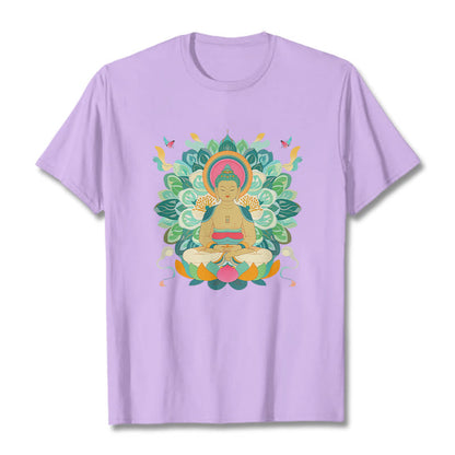 Mythstone Butterfly Lotus Buddha-Inspired Tee T-shirt