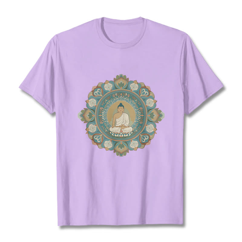 Mythstone Mandala Flower Buddha Tee T-shirt