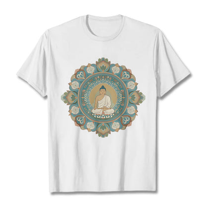 Mythstone Mandala Flower Buddha Tee T-shirt