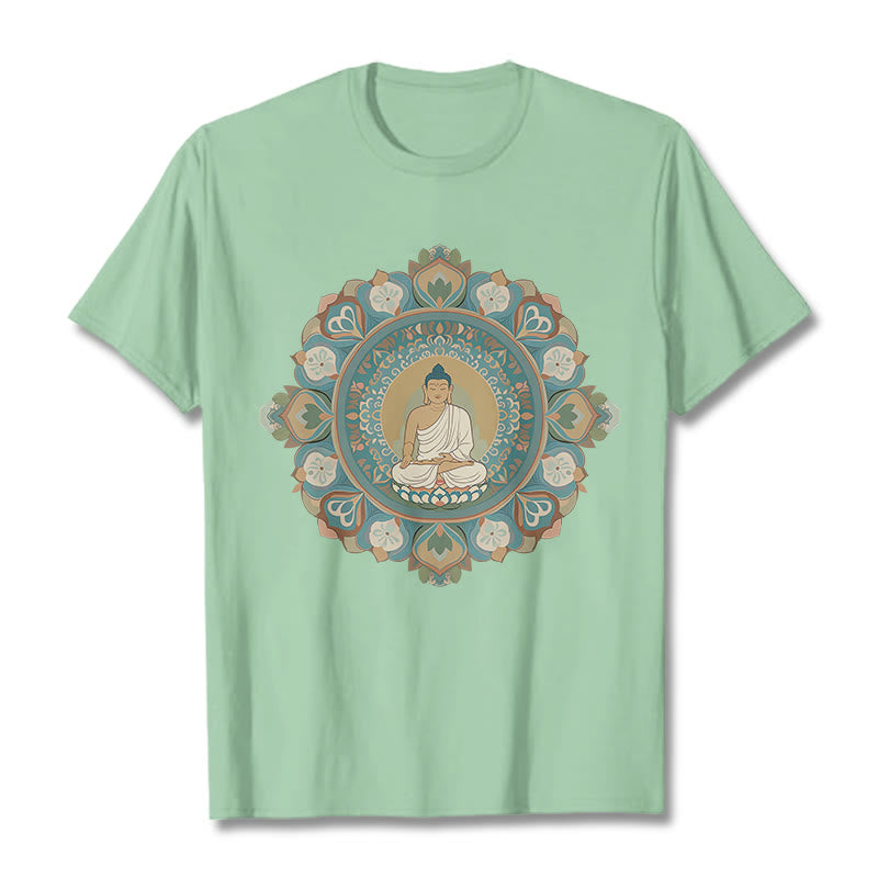 Mythstone Mandala Flower Buddha Tee T-shirt